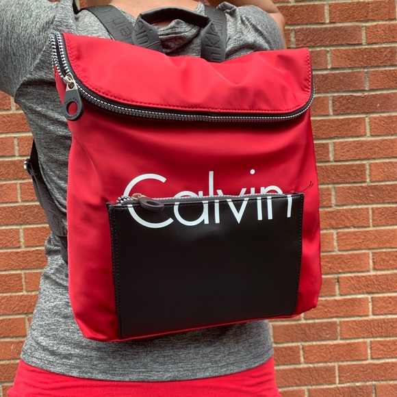 Calvin Klein Handbags - SOLD! ❤️CALVIN KLEIN: RARE Colorblock Backpack